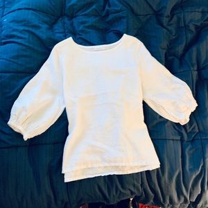 Bryn Walker Linen Peasant-style top